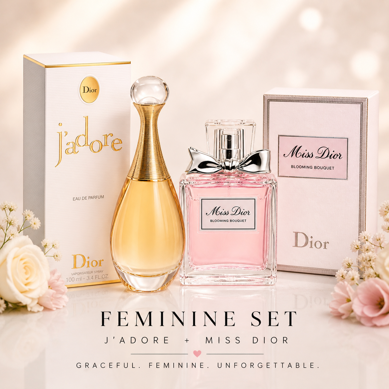 Dior J’adore 100ml + Miss Dior Blooming Booquet 100ml