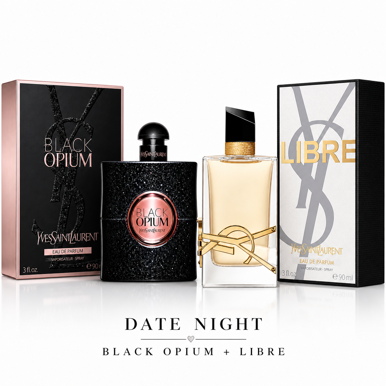 YSL Black Opium 90ml + YSL Libre 90ml